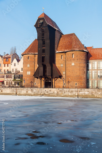 Historic crane in Gdansk