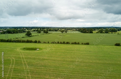 Aerial view of the Cheshire countryside