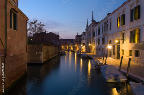 Dawn over a Canal in Venice Italy © John