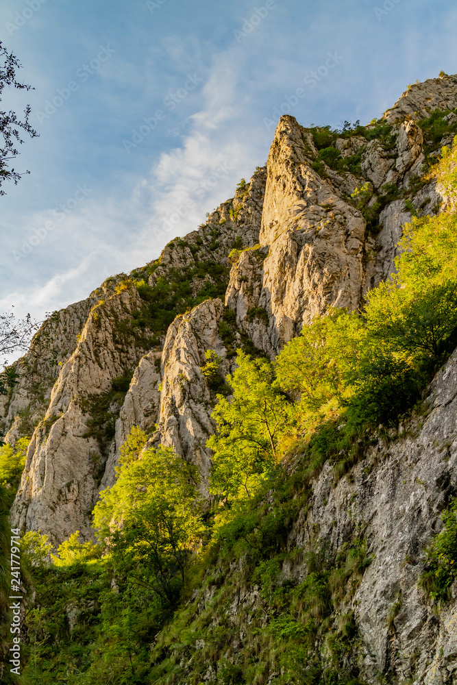 Cliffs in Turda Gorge, Romania