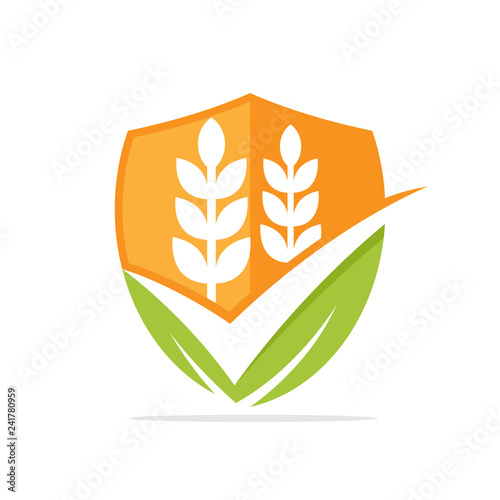 Vector illustration icon with a good solution concept of protection and management of food ingredients