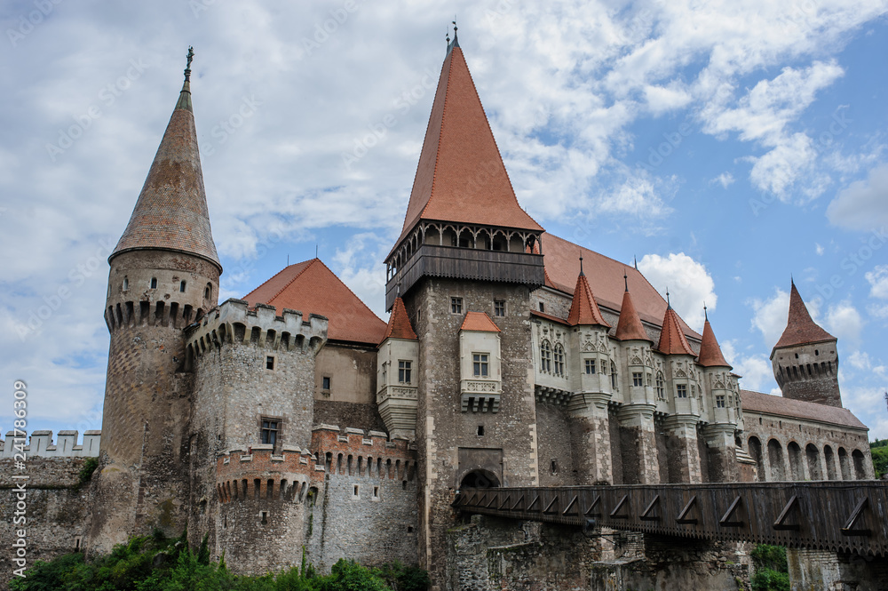 Old medival castle (Corvin's Castle in Hunedoara, Romania)