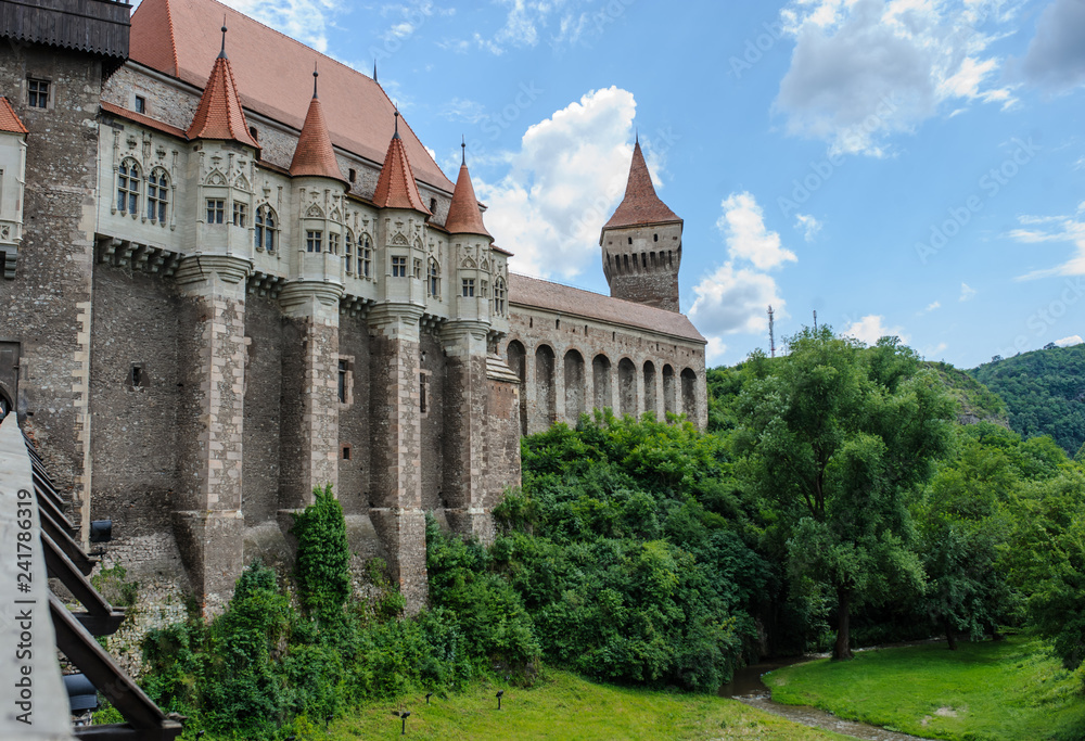 Old medival castle (Corvin's Castle in Hunedoara, Romania)