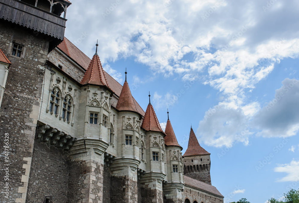 Old medival castle (Corvin's Castle in Hunedoara, Romania)