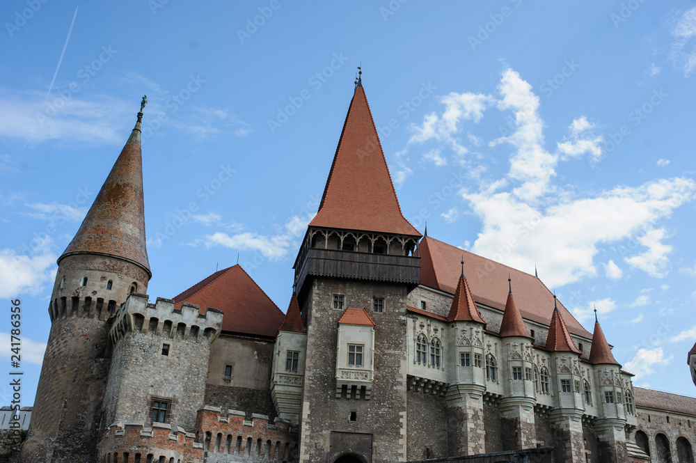 Old medival castle (Corvin's Castle in Hunedoara, Romania)