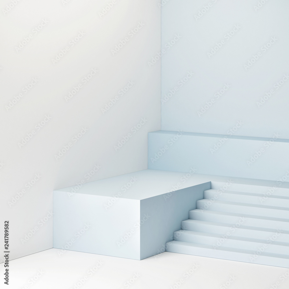 Podium in abstract room, 3d render, 3d illustration Podium in abstract room, 3d render, 3d illustration