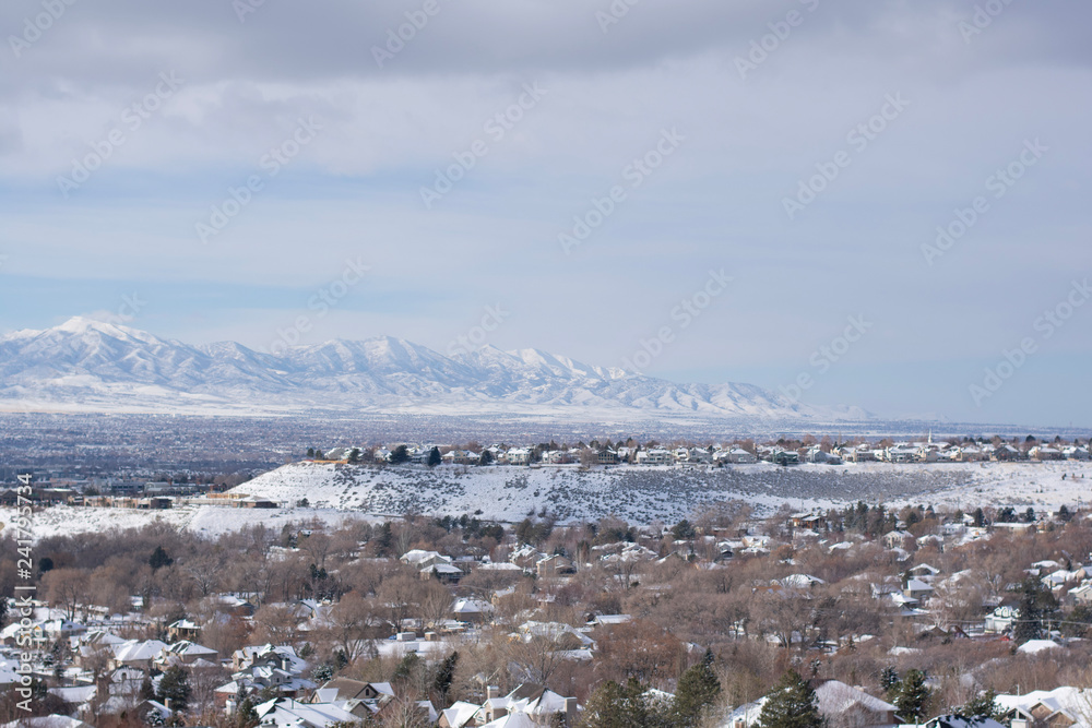 Fototapeta premium Draper mountains overlook