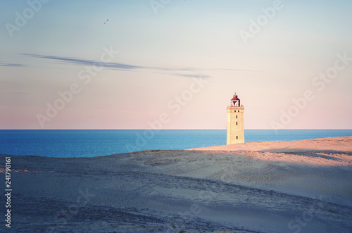 Rubjerg Knude Lighthouse in the evening light photo