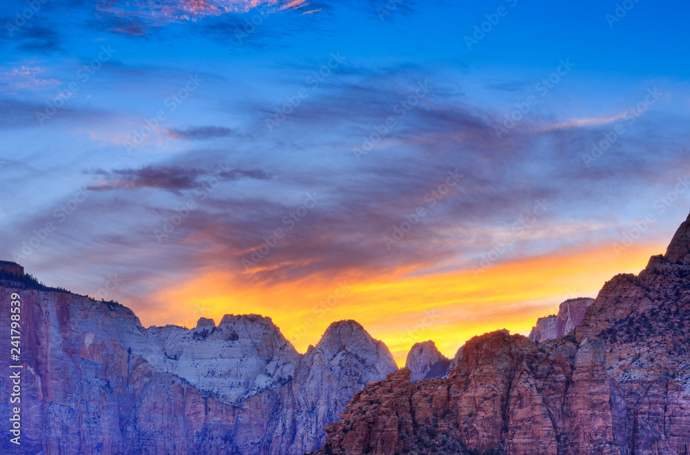 Zion National Park Sunset Sky