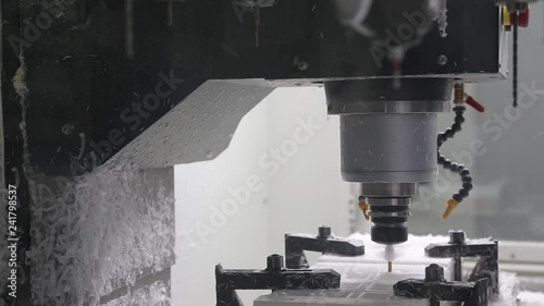 Industrial CNC Machine close-up