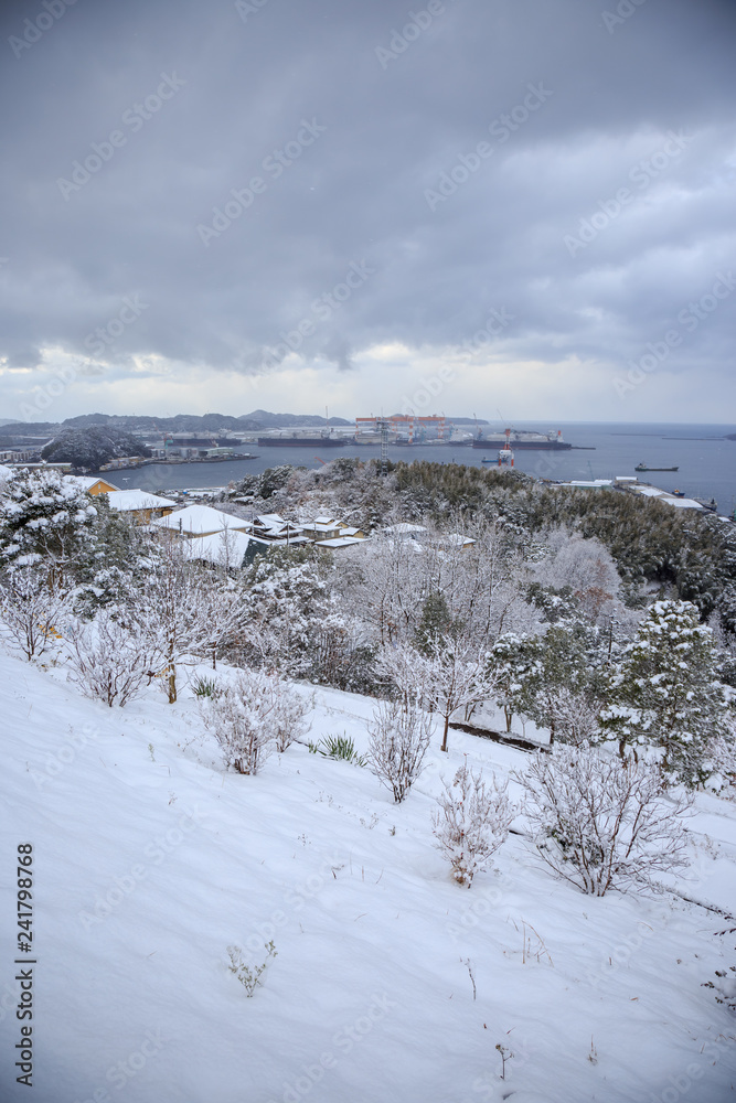 雪の日の長崎