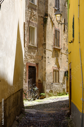 Village of Bosa, Sardinia, Italy.