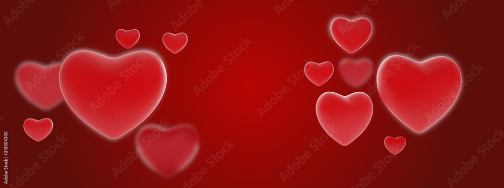 hearts background creative design 3d-illustration