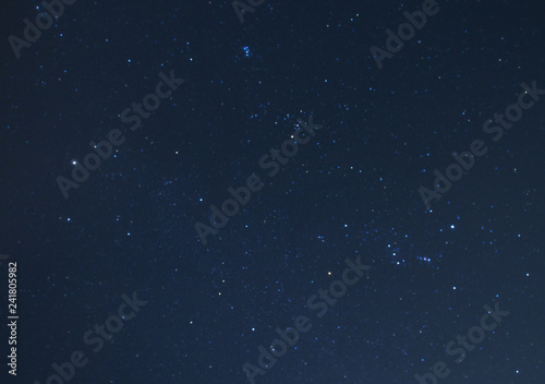 Astrophotography of Night Starry Sky Background