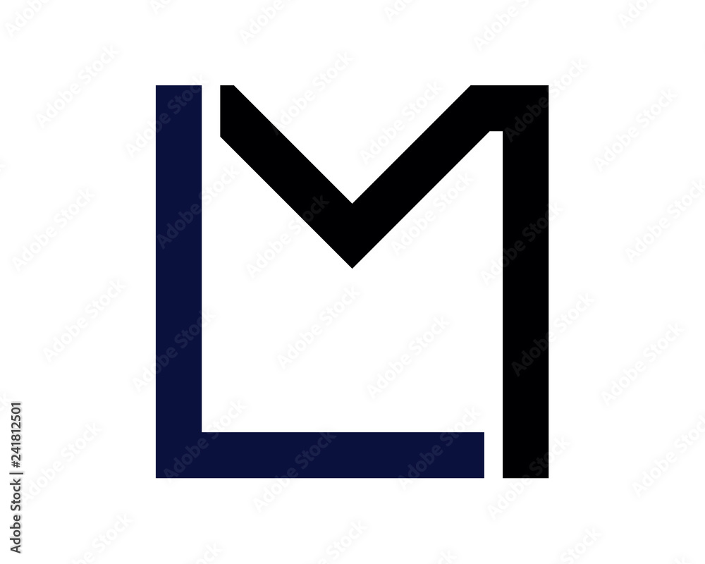 LM letter logo icon template 7 LM letter logo icon template 7