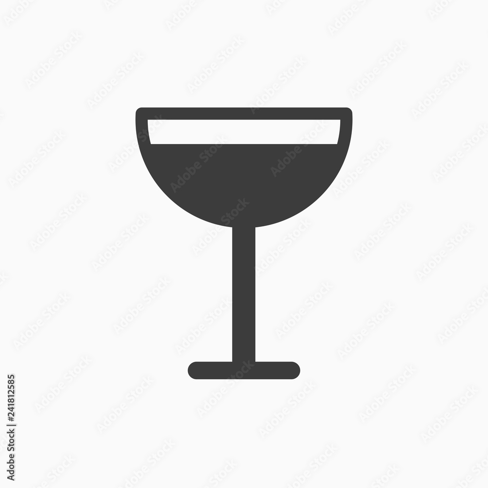 Wineglass icon vector Wineglass icon vector
