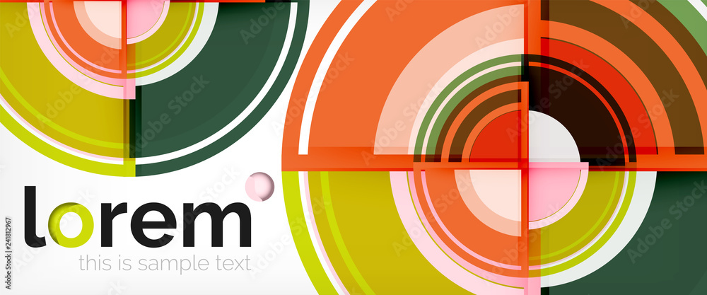 Multicolored round shapes abstract background Multicolored round shapes abstract background