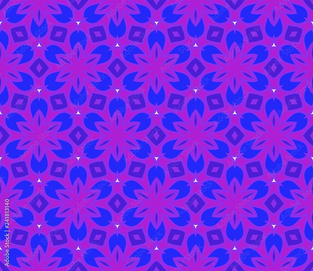 Vector texture with geometric ornament. Purple colored illustration. Template for backgrounds, paper, print