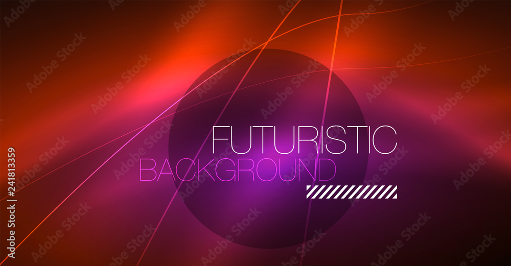 Neon glowing magic background, neon banner, night sky wallpaper. Magic light effect. Christmas abstract pattern. Neon glowing magic background, neon banner, night sky wallpaper. Magic light effect. Christmas abstract pattern.