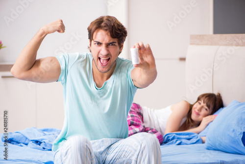 Young couple in the bedroom 