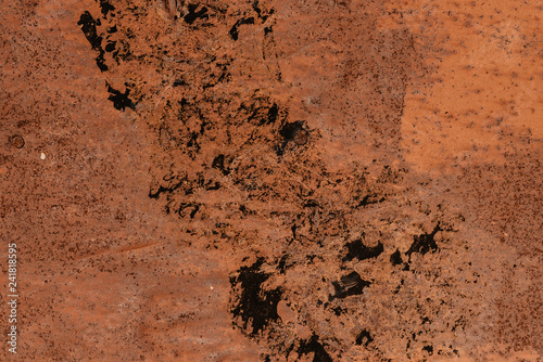 Wallpaper Mural rusty metal texture with orange corrosion Torontodigital.ca