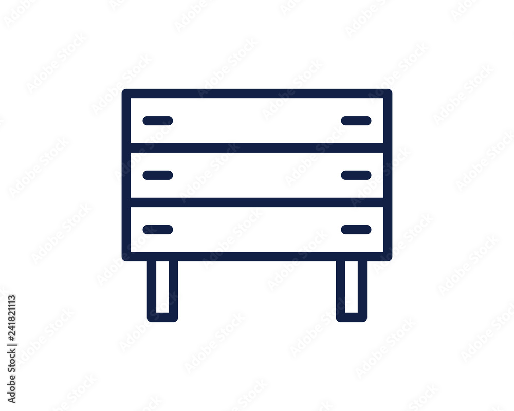 drawer line icon illustration vector , drawer line icon illustration design drawer line icon illustration vector , drawer line icon illustration design