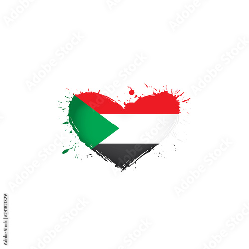 Free Download Sudan flag, vector illustration on a white background - GFXLoad