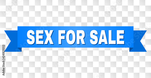 Фотография SEX FOR SALE text on a ribbon