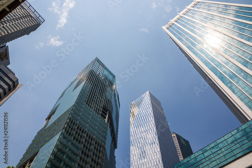 Skyscraper office buildings