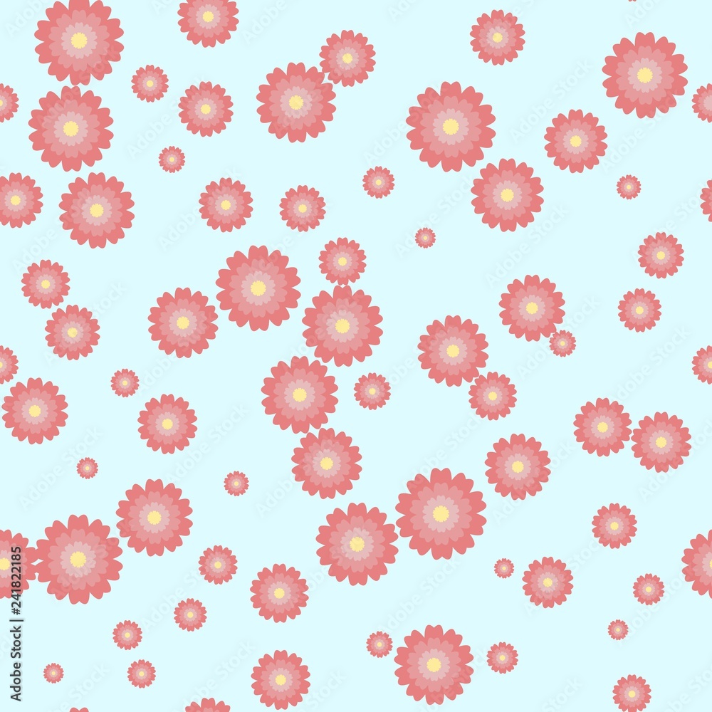 Cute floral pattern in shabby chic style. Vector flower seamless background Cute floral pattern in shabby chic style. Vector flower seamless background