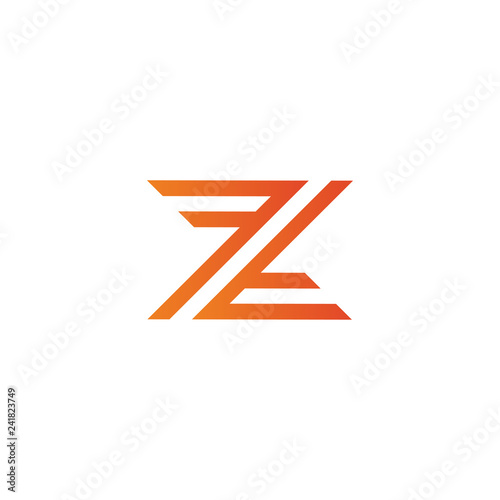 Abstract letter Z logo design template. Colorful creative sign, symbol, mark. Vector icon. Vector illustration
