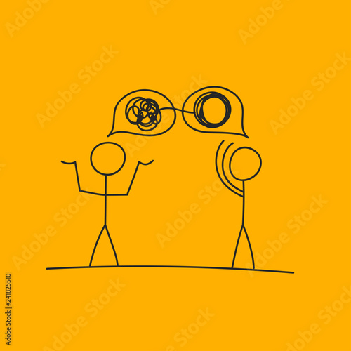 Two people solve problem