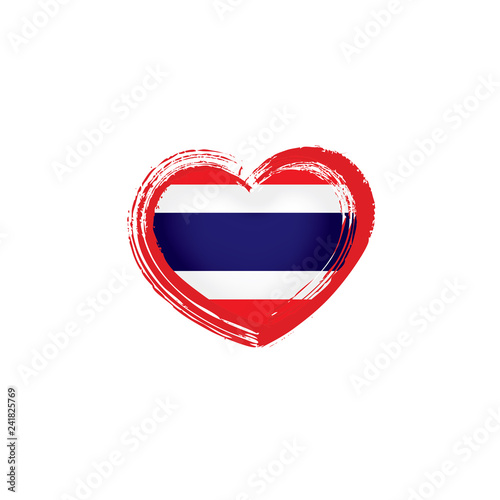 Free Download Thailand flag, vector illustration on a white background - GFXLoad