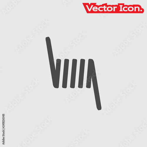 spring icon isolated sign symbol and flat style for app, web and digital design. Vector illustration.