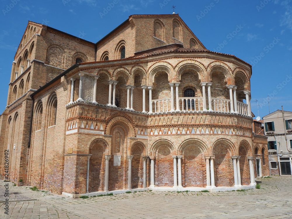Murano, Venezia, Italy. The historical Cathedral