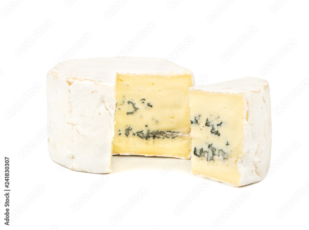 Brie cheese with slice Brie cheese with slice