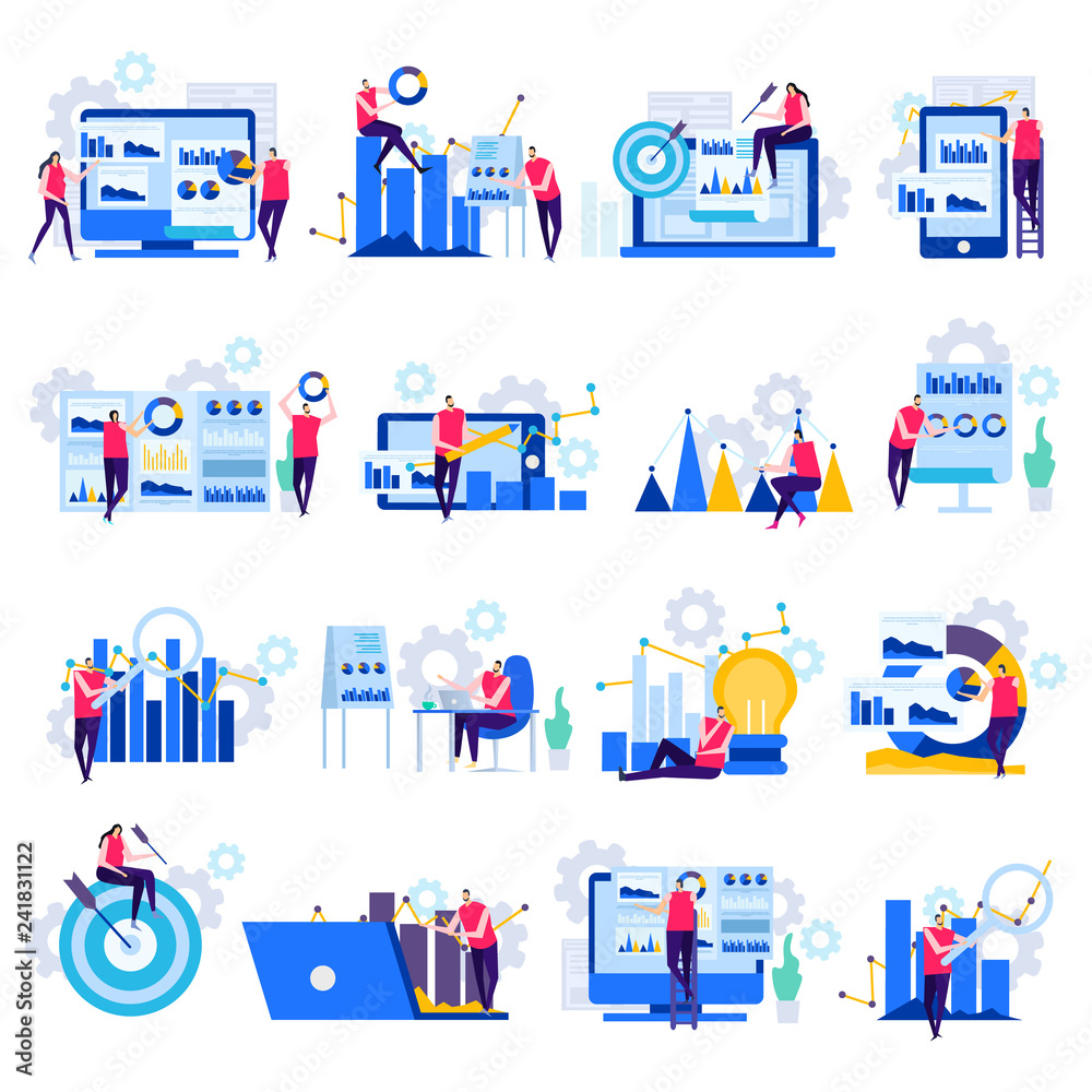 Business Analytics Flat Icons Business Analytics Flat Icons
