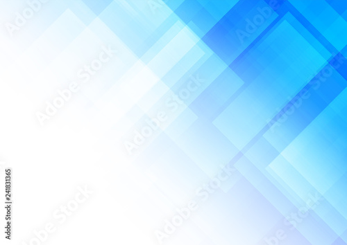 Abstract blue background with square shapes