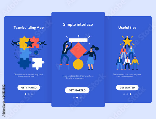 Teamwork Mobile Screen Set