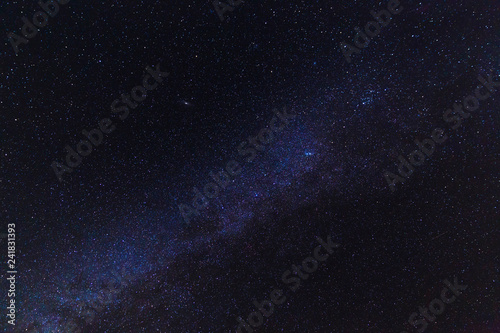 Milky Way in the night winter sky