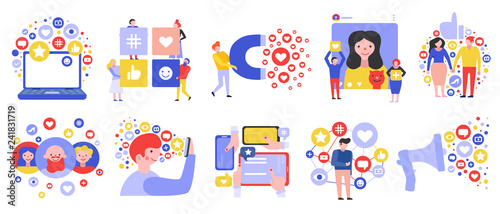Social Media Network Set