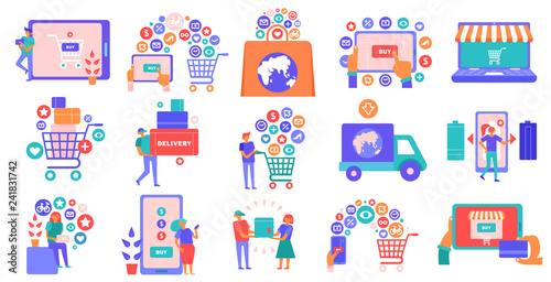 Online Shopping Commerce Set 