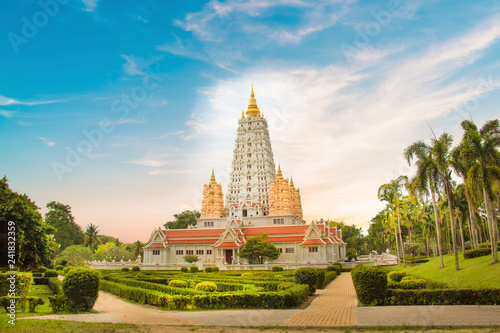 Beautiful view of the Wat Yan Temple in Pattaya, Thailand photo
