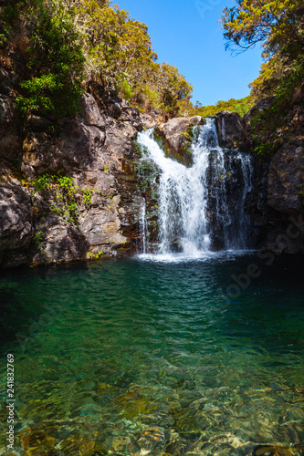 Waterfall on Calheta Levada  Madeira island