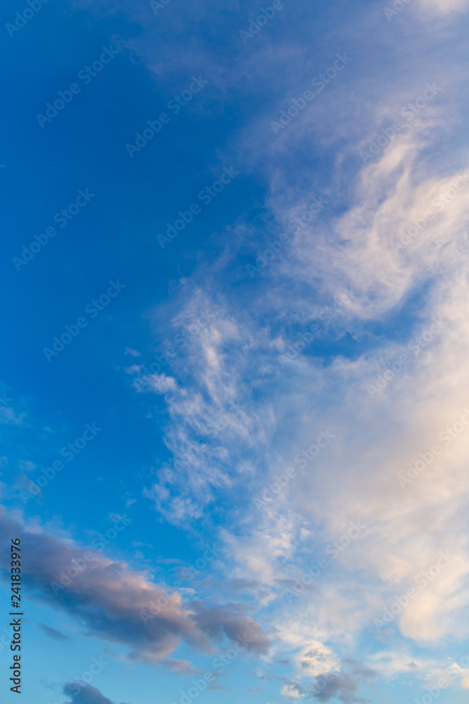 Clouds after rain before sunset as a background Clouds after rain before sunset as a background