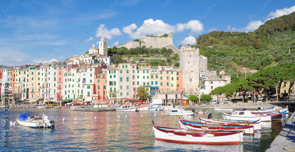 Porto Venere an der italienischen Riviera nahe den Cinque Terre,Ligurien,Mittelmeer,Italien