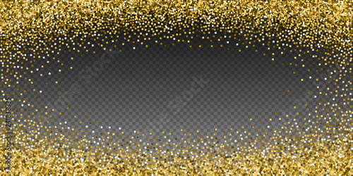 Gold glitter luxury sparkling confetti. Scattered 