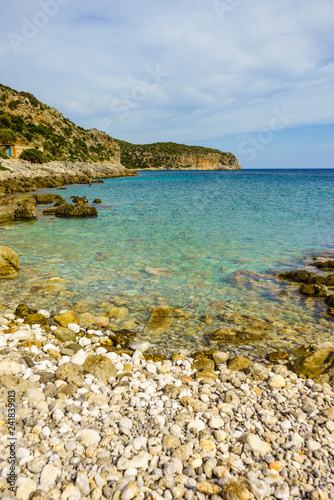 Greek sea coastline on Peloponnese