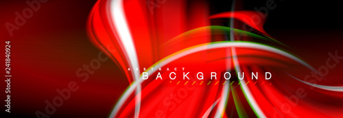 Blurred fluid colors background, abstract waves lines, mixing colours with light effects on light backdrop. Vector artistic illustration for presentation, app wallpaper, banner or posters