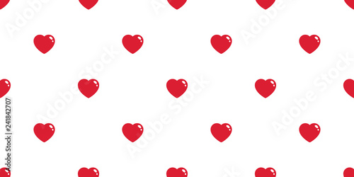 Heart seamless pattern valentine vector gift wrap paper tile background repeat wallpaper scarf isolated